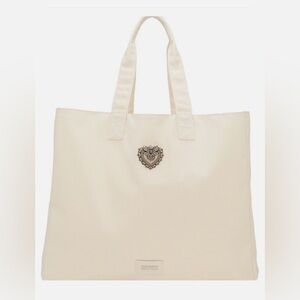 Dolche & Gabana Elegant Cream Tote Bag